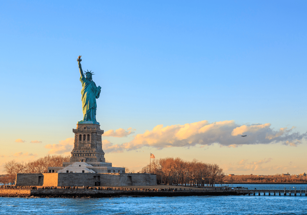 Statue of Liberty in New York showcasing freedom and heritage