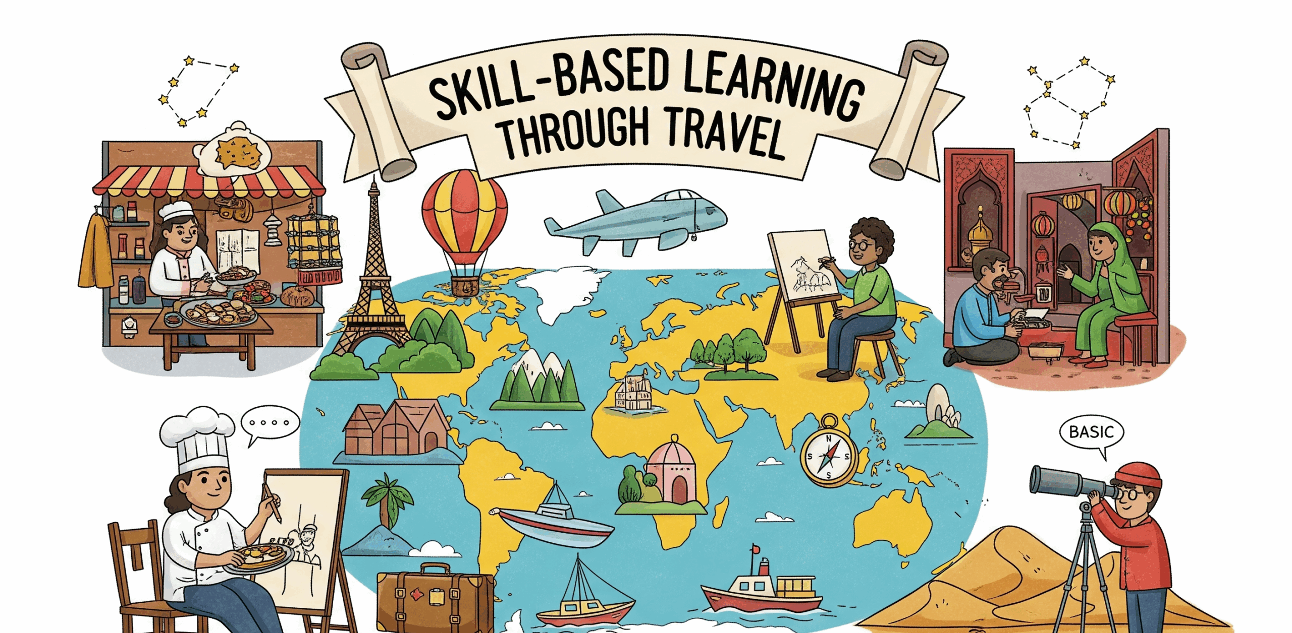 Skill-based learning through educational travel for students