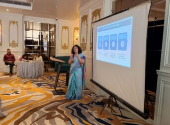 School principals attending an interactive educational tour session