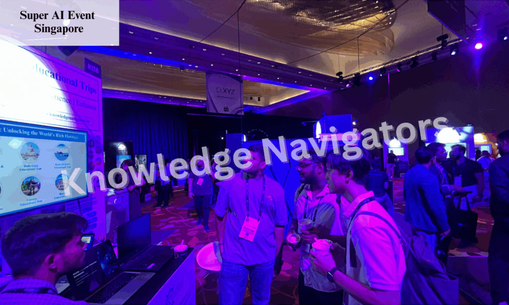 College students attending the Singapore Super AI Event to explore innovations in artificial intelligence and technology