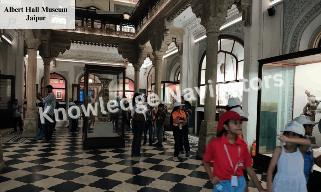 Students exploring Albert Hall Museum in Jaipur during an educational tour highlighting art, culture, and history