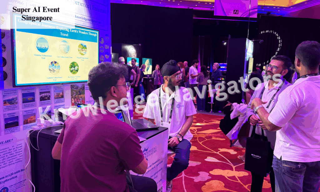 College students attending the Singapore Super AI Event to explore innovations in artificial intelligence and technology