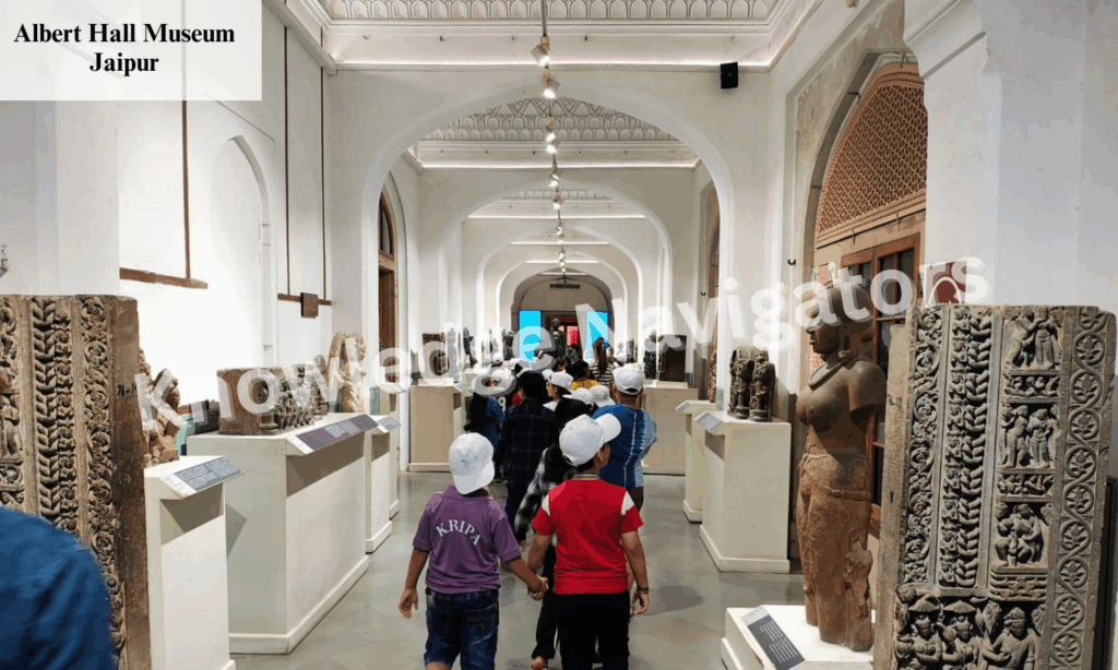 Students exploring Albert Hall Museum in Jaipur during an educational tour highlighting art, culture, and history