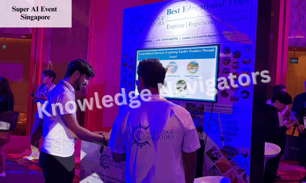 College students attending the Singapore Super AI Event to explore innovations in artificial intelligence and technology